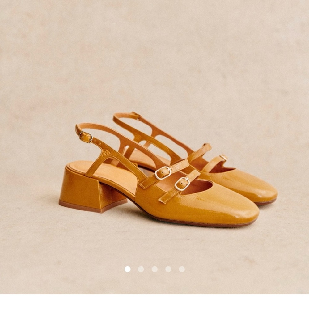 Brand new Sézane Women's Orche color Leather Paula Babies shoes - Picture 12 of 12